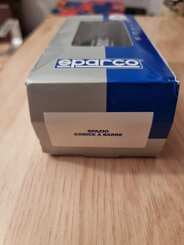 Pomo de cambio de marchas Sparco.Negro y blanco.