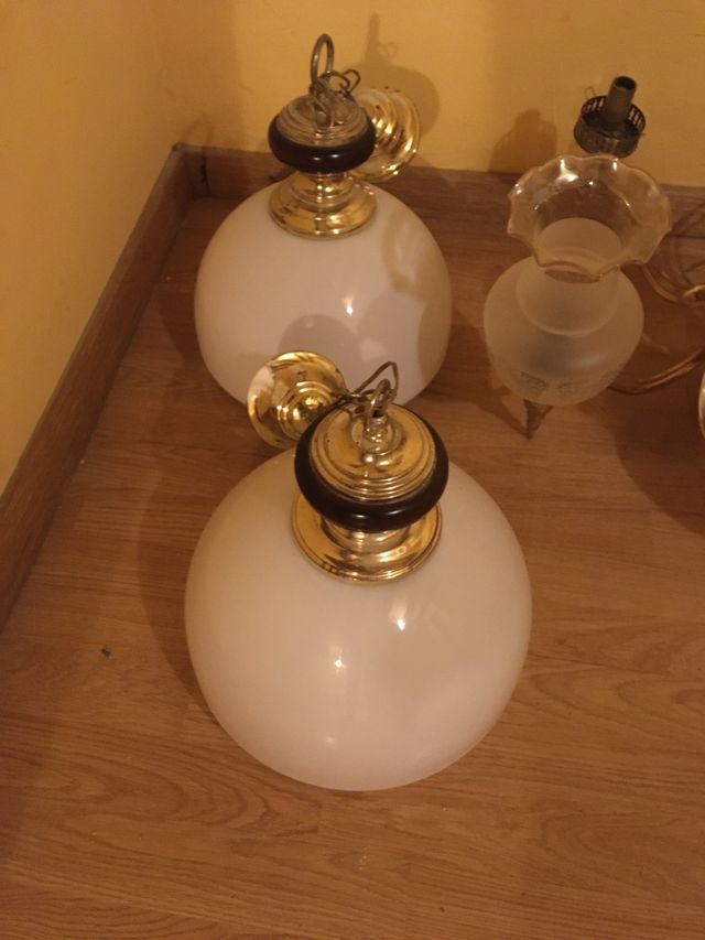 Lote de 10 lámparas vintage