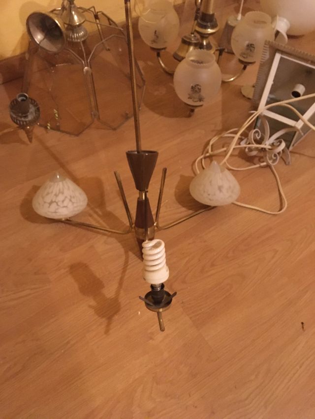 Lote de 10 lámparas vintage