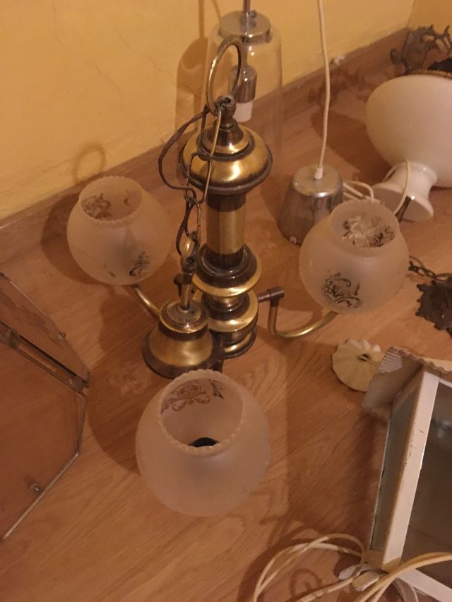 Lote de 10 lámparas vintage