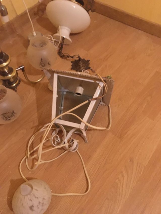 Lote de 10 lámparas vintage