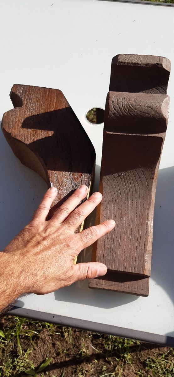 ménsulas imitación madera