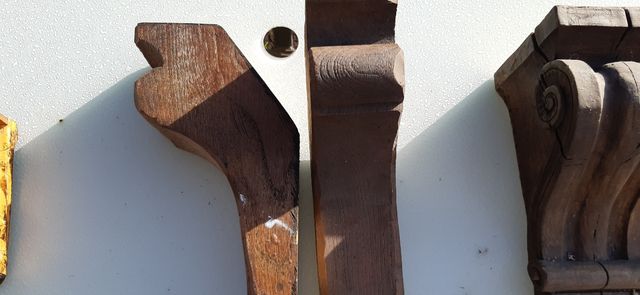 ménsulas imitación madera