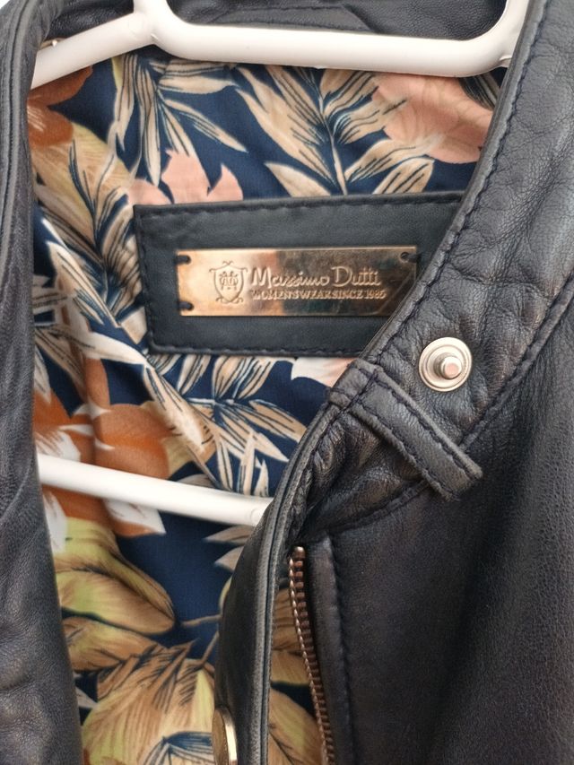 Cazadora de piel Massimo Dutti