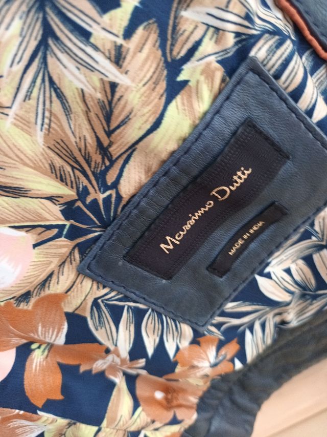 Cazadora de piel Massimo Dutti