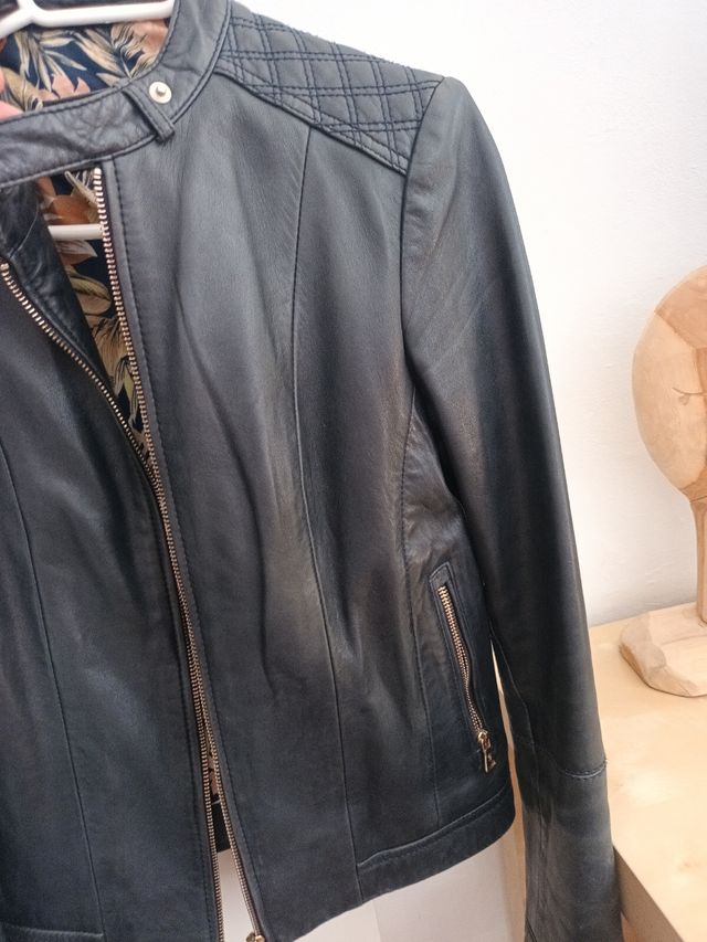 Cazadora de piel Massimo Dutti