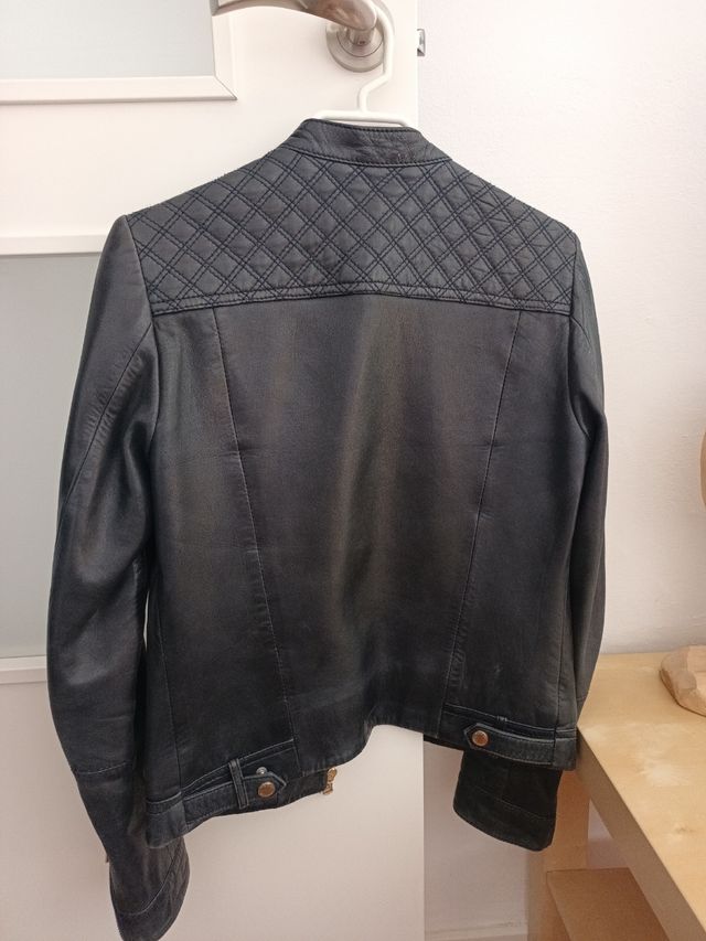 Cazadora de piel Massimo Dutti