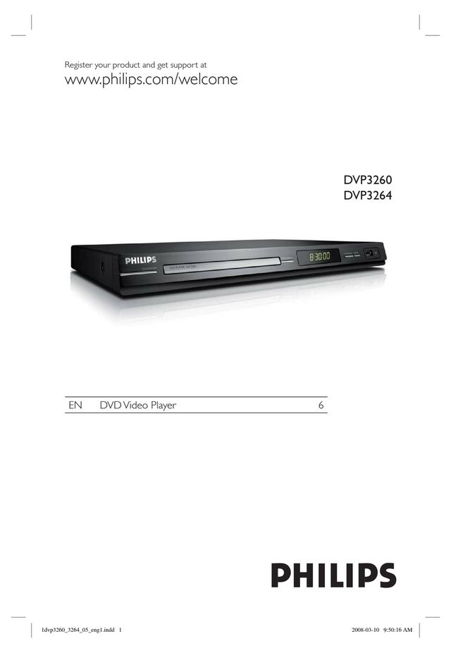 DVD PLAYER DVP 3260 PHILIPS