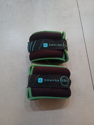 2 pares de pesas lastre domyos 0'5 kg 