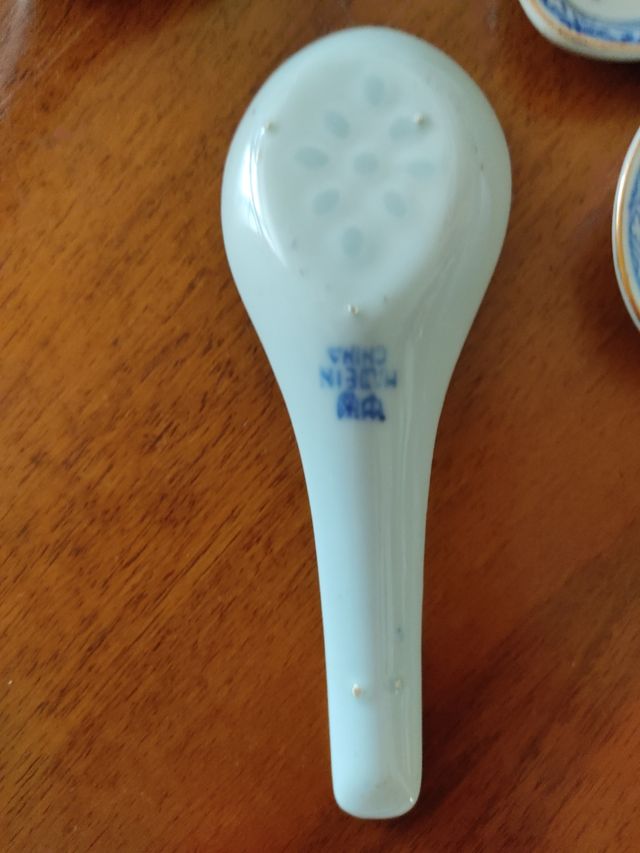 8 cucchiai porcellana cinese