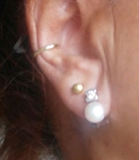 Pendientes de diamantes.