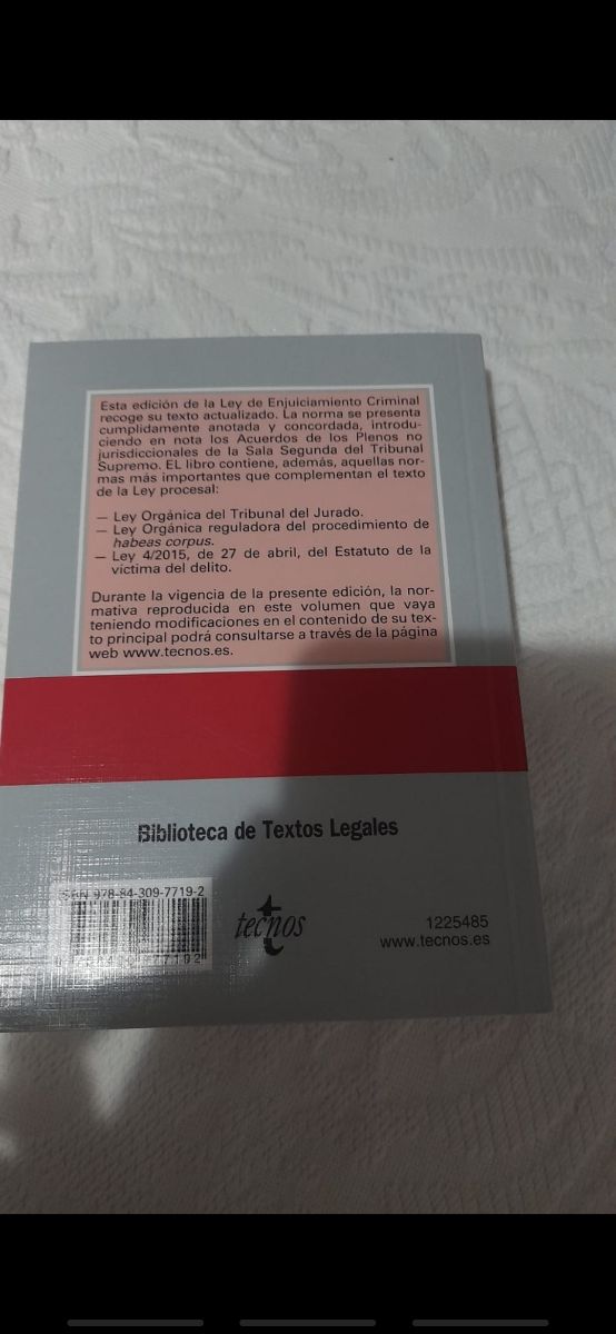 LEY DE ENJUICIAMIENTO CRIMINAL