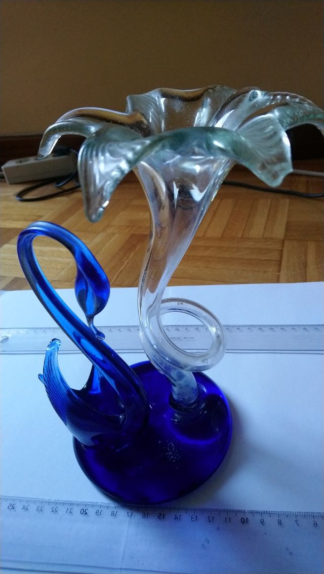 Jarrón de cristal o violetero de Murano