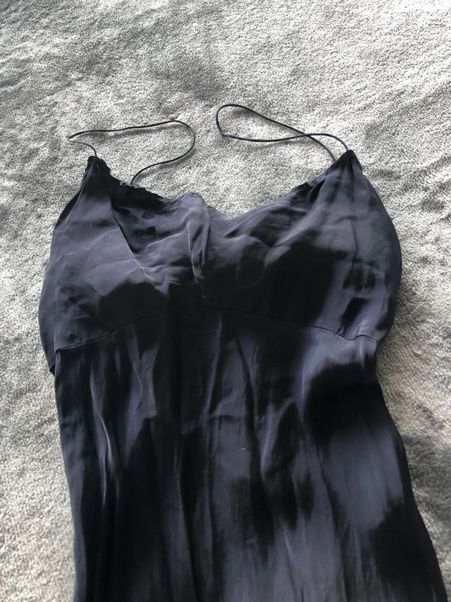 Vestido azul marino Zara Studio