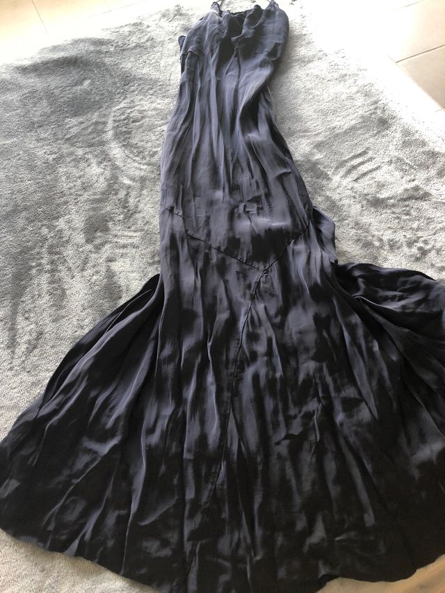 Vestido azul marino Zara Studio