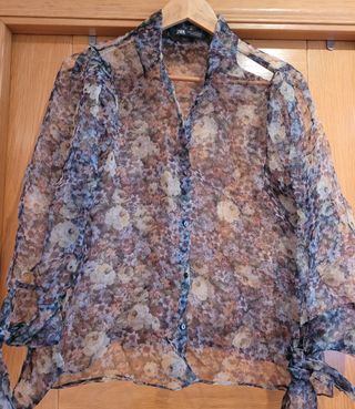 Camisa organza Zara