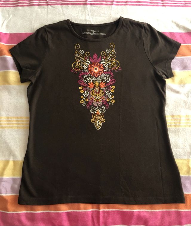 Liz Claiborne, camiseta, talla M/L