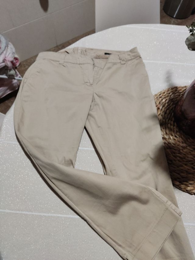 Calça chino bege