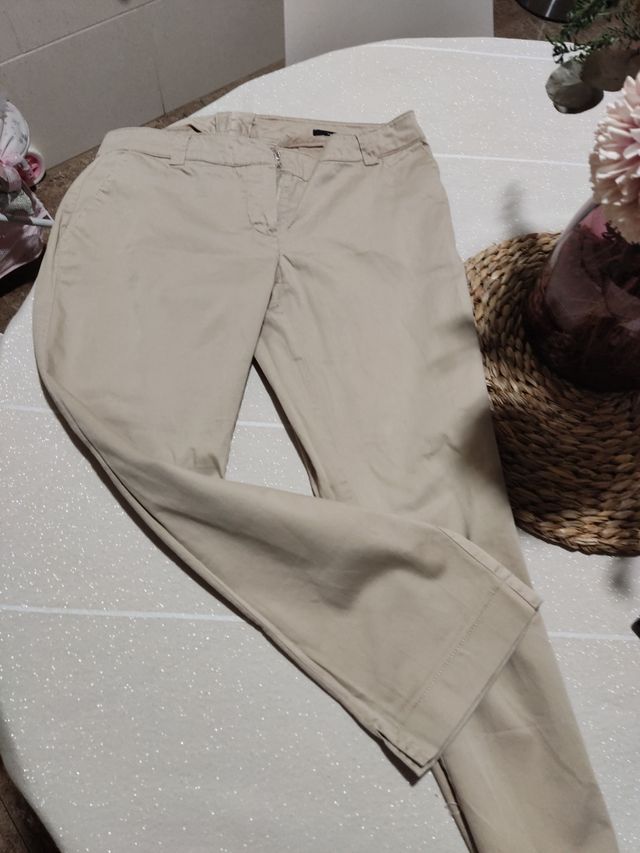 Calça chino bege