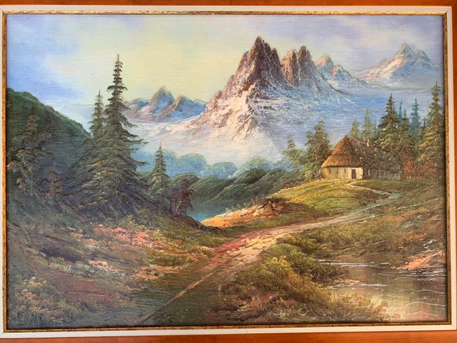 Cuadro Paisaje Imagen Lienzo efecto relieve