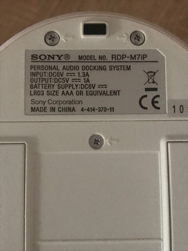 Altavoz Sony Dock portátil