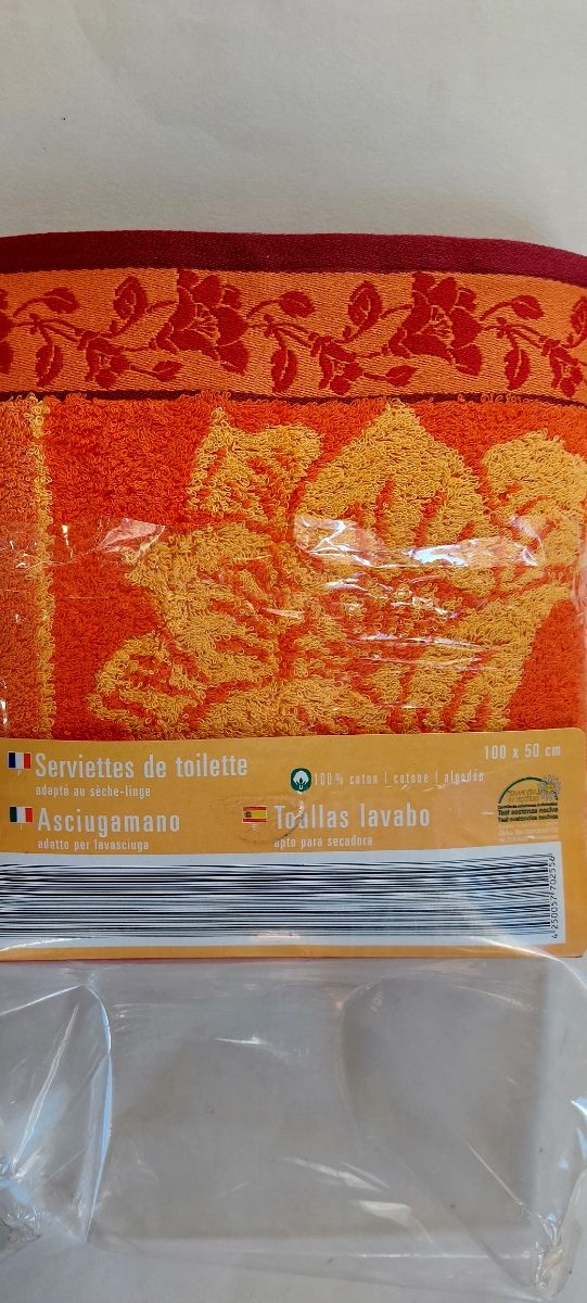 2 asciugamani 100% cotone 100x50 cm