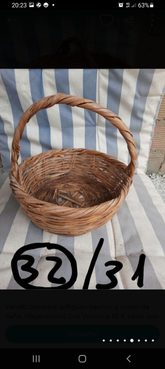 Vendo cestini in vimini