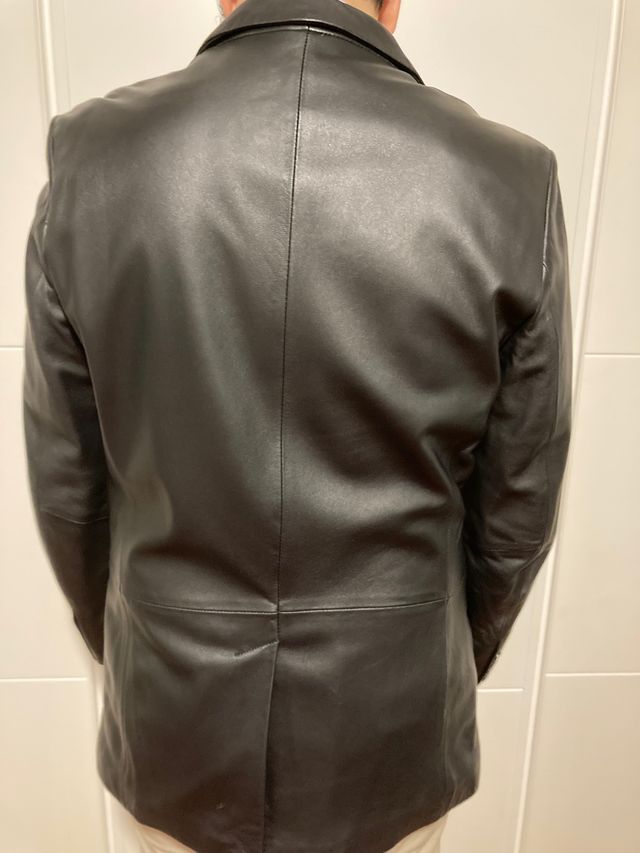 Americana negra 100%piel