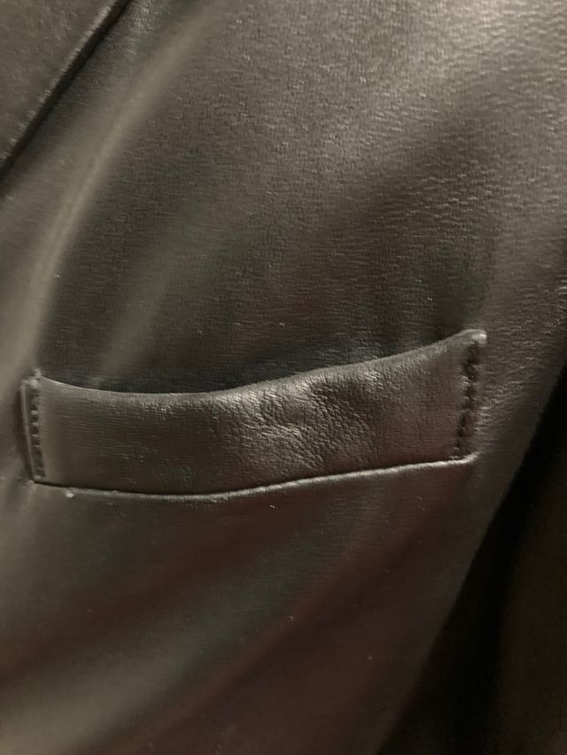 Americana negra 100%piel