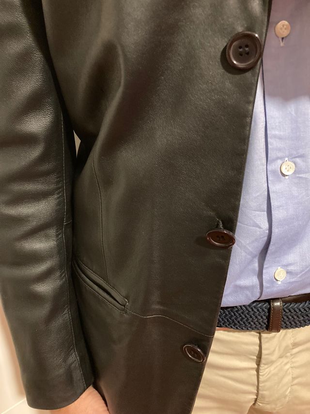 Americana negra 100%piel