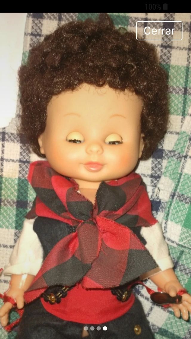 Muñeco vintage traje regional aragonés.