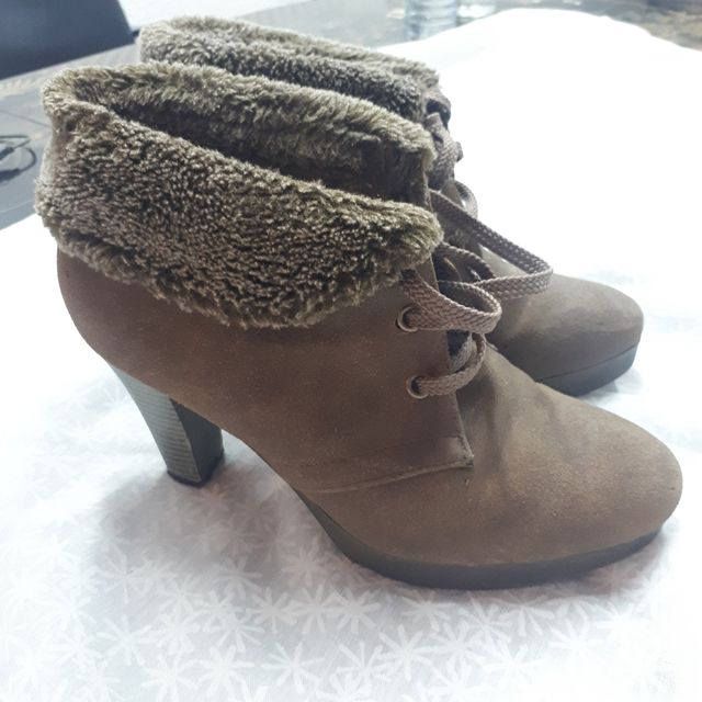 botines con borrego 38