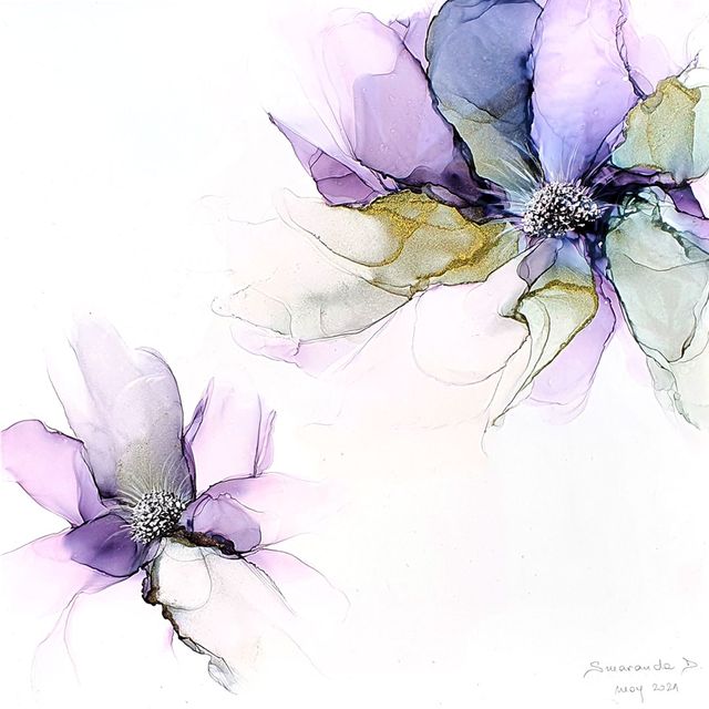 Cuadro original con tinta de alcohol