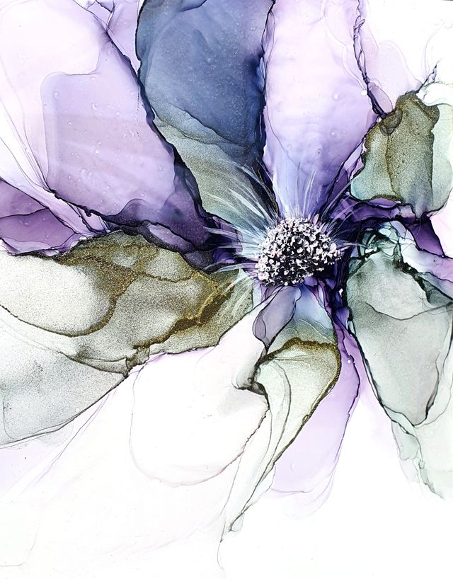 Cuadro original con tinta de alcohol