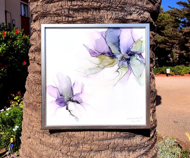 Cuadro original con tinta de alcohol