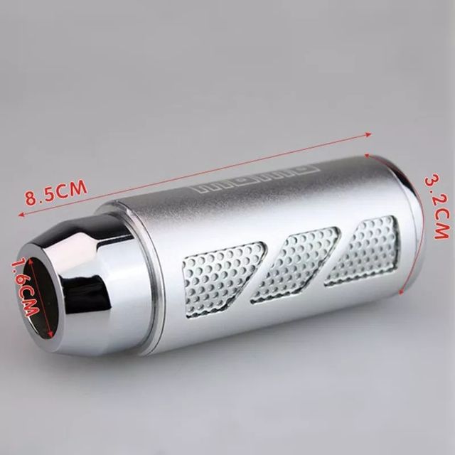 Pomo Momo de aluminio,cambio de marchas.Azul.