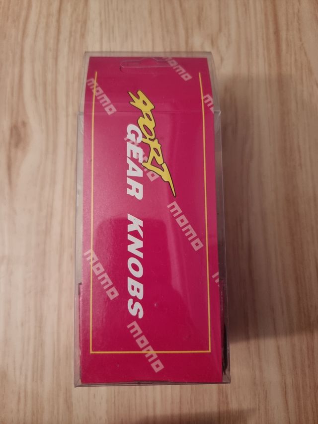 Pomo Momo de aluminio,cambio de marchas.Azul.