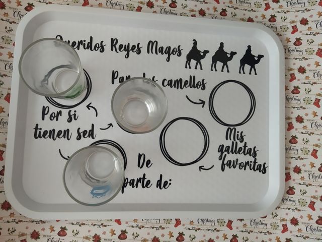 Bandejas personalizadas para Reyes Magos