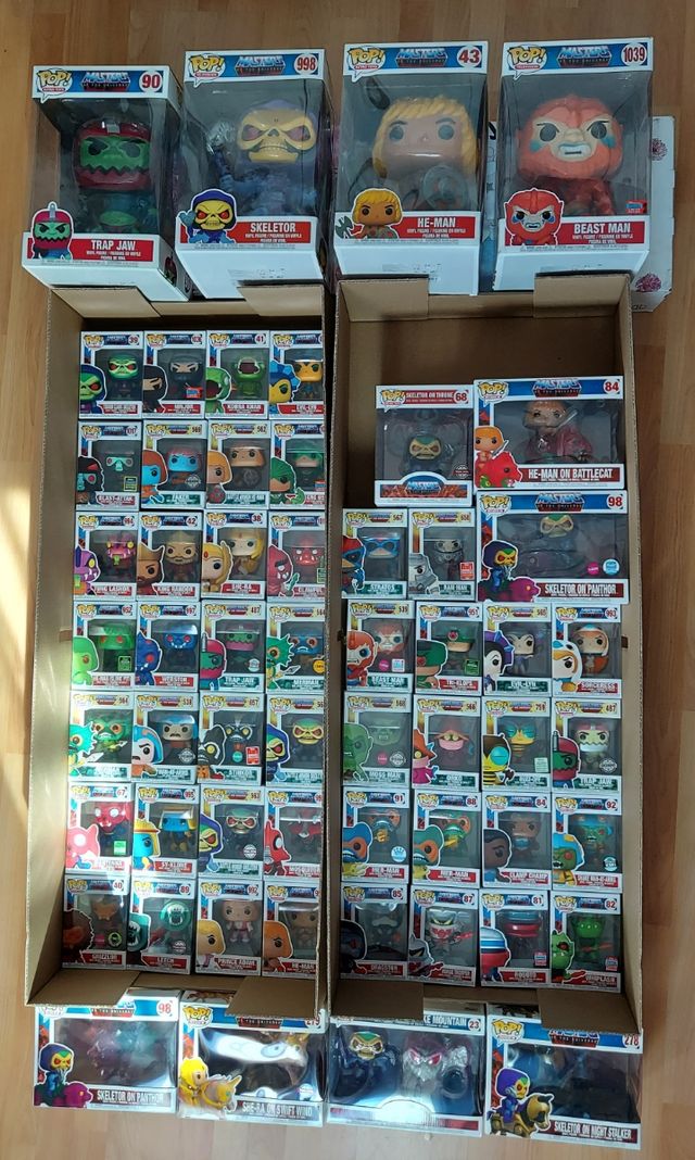 Increible colección Motu Funko Masters del Univers
