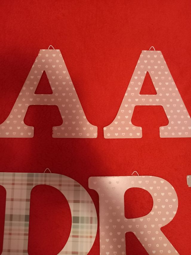 Letras decorativas nombre