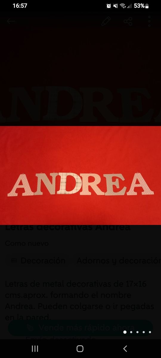 Letras decorativas nombre