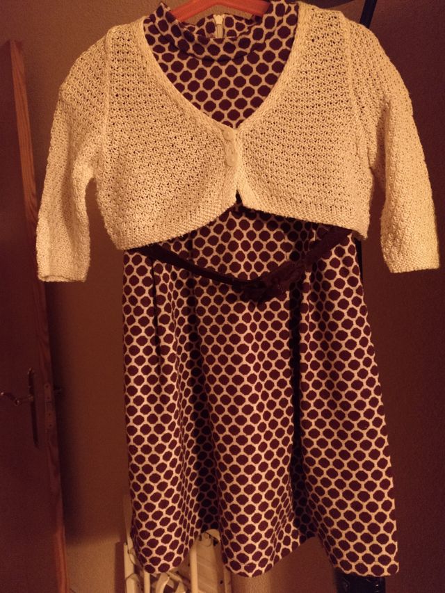 Lote vestido de punto y chaqueta T.4 .