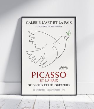cartel Paloma de la Paz de Picasso