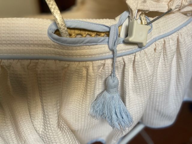 Cesto capazo de mimbre para recién nacido