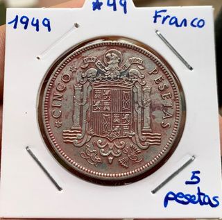Moneda 5 Pesetas 1949 *(19-49) FRANCO