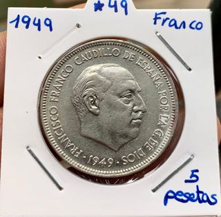 Moneda 5 Pesetas 1949 *(19-49) FRANCO