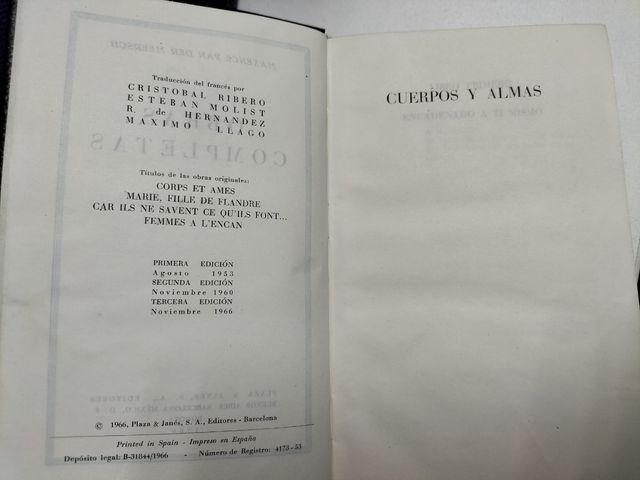 OBRAS COMPLETAS MAXENCE Van Der Meerch