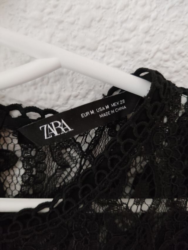 Top Zara Encaje