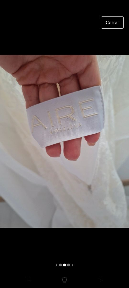 vestido novia Aire Barcelona