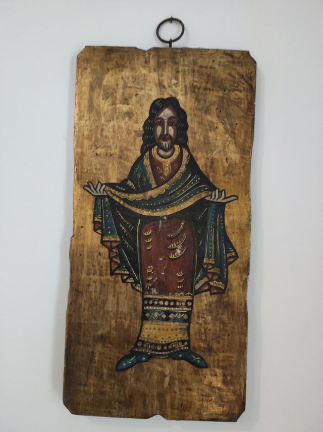 Originales tablas de madera decoradas de segunda mano por 15 EUR en